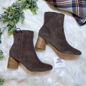 Corduroy Booties